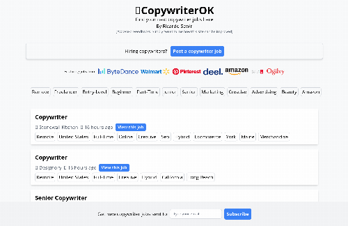 startuptile Find Copywriter Jobs-