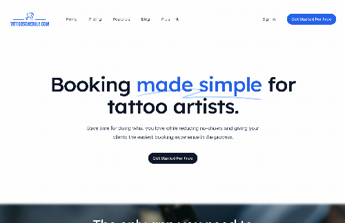 startuptile TattooSchedule-Scheduling made simple for tattoo artists.