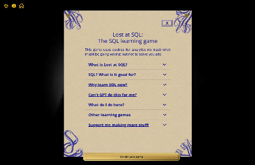 startuptile I made a SQL game to help people learn / challenge their skills-