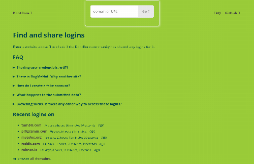 startuptile DontBore – Accessible, fast, low-footprint Login sharing for the masses-