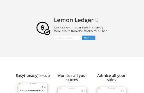 startuptile Lemon Ledger-Track your Lemon Squeezy orders from the macOS menu bar!