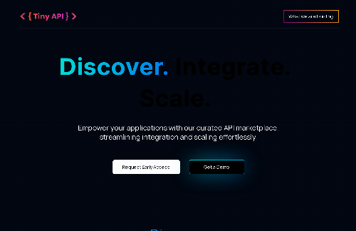 startuptile Tiny API - APIs Made Easy-A centralised platform that offers a wide range of APIs