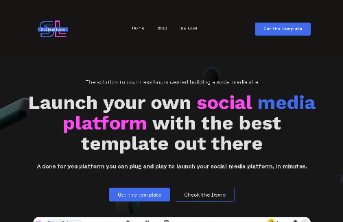 startuptile Societal Labs-Social media template built using no code