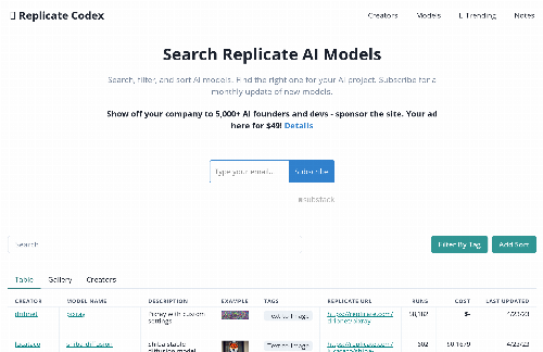 startuptile Replicate Codex-Making AI models searchable