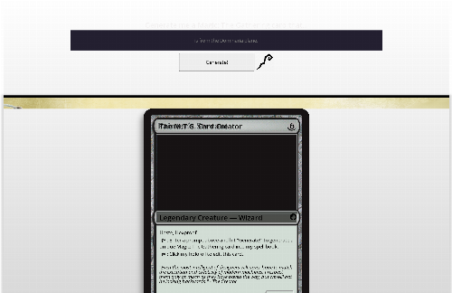 startuptile A website to generate Magic: The Gathering cards-