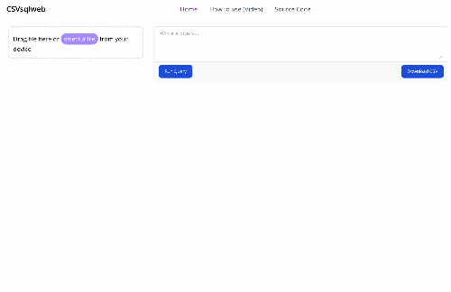 startuptile Manipulate CSV files using SQL completely in the browser (No Back end)-