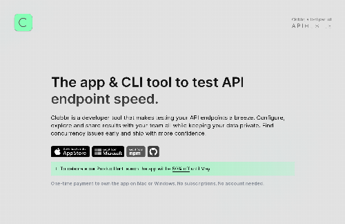 startuptile Clobbr-The app & CLI tool to test API endpoint speed