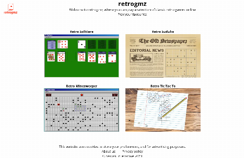 startuptile Retro games hosted in Cloudflare Pages for free-