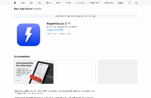 startuptile Hyperfocus 2 for macOS • Microtasking & Screen Ergonomics-