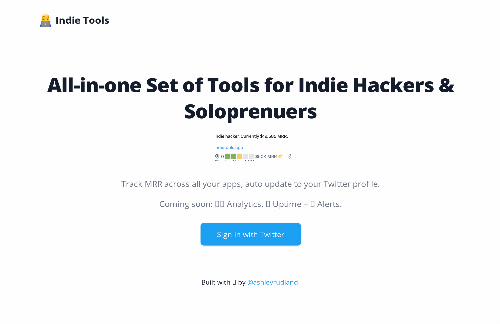 startuptile Indie Tools-All-in-one Set of Tools for Indie Hackers & Soloprenuers