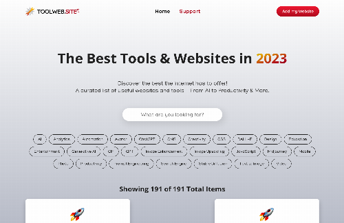 startuptile A curation of resourceful websites and handy tools-