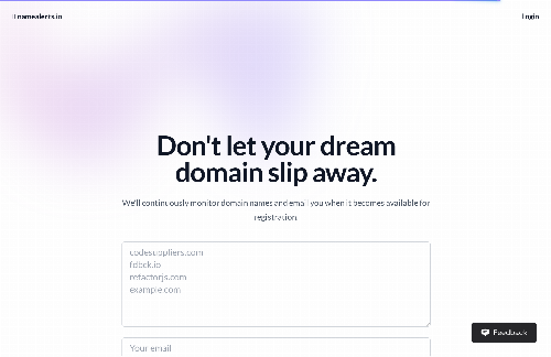 startuptile NameAlerts – A simple service to monitor domain name availability-