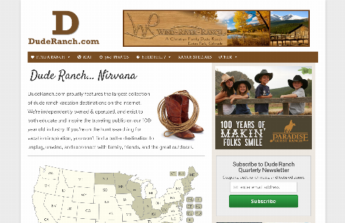 startuptile DudeRanch.com-Dude ranch vacation (directory / marketplace)