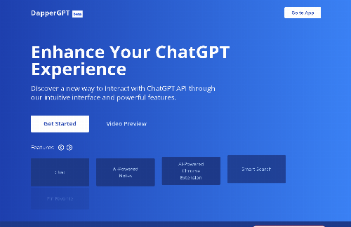 startuptile DapperGPT-A Better UI for ChatGPT with Note and Chrome Extension