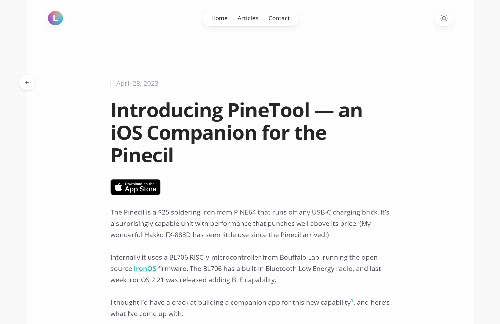 startuptile PineTool – An iOS Companion for the Pinecil-