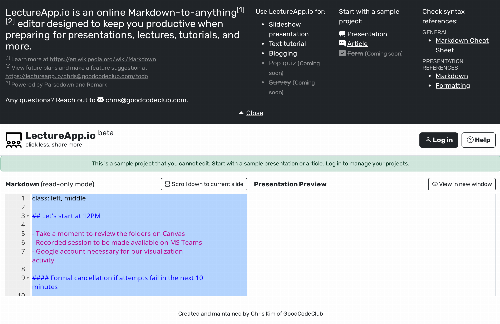 startuptile Lectureapp.io – Online Markdown-to-anything* editor-