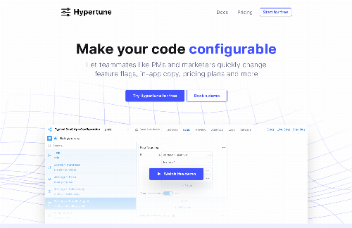 startuptile Hypertune – Visual, functional, statically-typed configuration language-