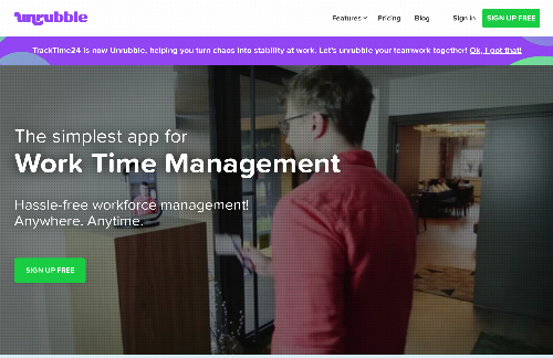 startuptile Unrubble-Staff Scheduling with Time Tracking and PTOs Management