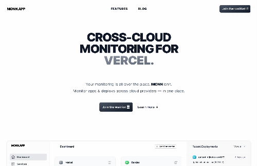 startuptile MONN-Cross-Cloud monitoring for your apps/services/deployments