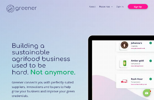 startuptile Greener- B2B sustainability matchmaking platform