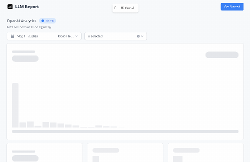 startuptile LLM.Report – A free OpenAI API analytics dashboard-