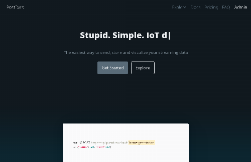 startuptile PostData – The No-Fuss Way to Store and Visualize Your IoT Data-