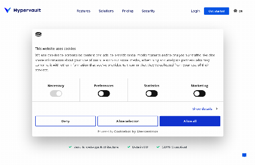 startuptile New website for our password manager. Comments welcome-