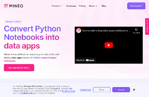 startuptile Mineo.app – Better Python Notebooks-