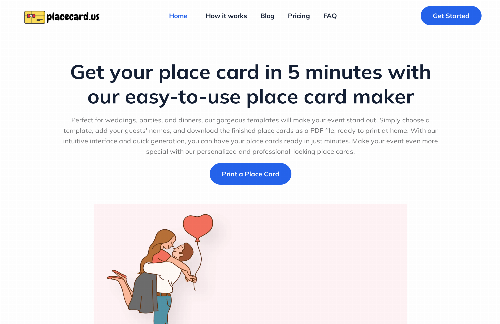 startuptile Get your place card in 5 minutes-