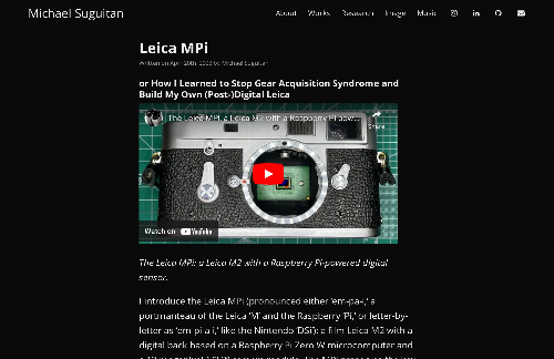 startuptile The Leica MPi: A Leica M2 with a Raspberry Pi-Powered Digital Sensor-