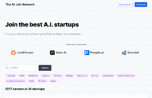 startuptile Explore career opportunities in AI-first companies-