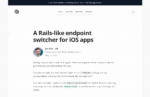 startuptile A Rails-like endpoint switcher for iOS apps-