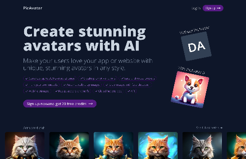 startuptile Create unique avatars in any style for your apps and websites-