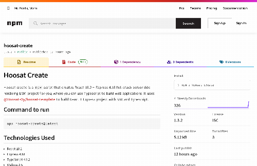 startuptile React 18.2 and Express 4.18 TypeScript SSR ESM stack-