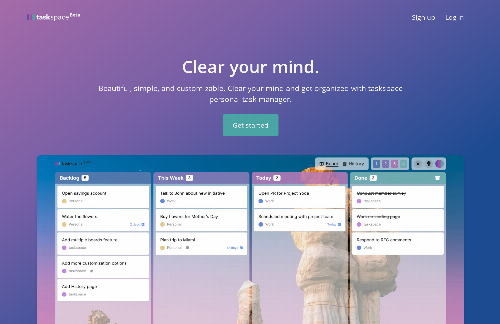 startuptile Taskspace – Beautiful, simple, and customizable personal task manager-