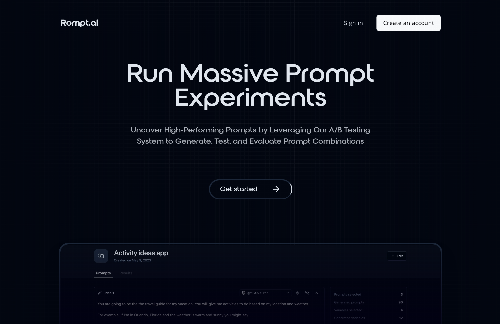 startuptile Rompt – Run A/B tests on your GPT prompts-