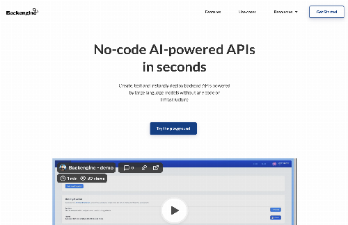 startuptile No-code AI-powered API endpoints-