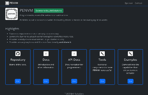 startuptile PENVM – Programmable, extensible, network virtual machine-