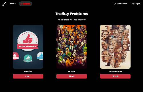 startuptile A site with trolley problems about famous people-