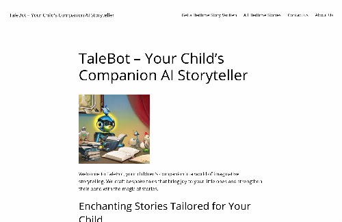 startuptile TaleBot -AI-Generated Personalized Bedtime Stories for Kids