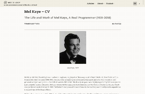 startuptile We found the grave of hacking legend Mel Kaye-