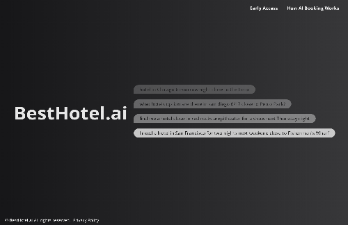 startuptile Besthotel.ai – LangChain agent for AI hotel booking-