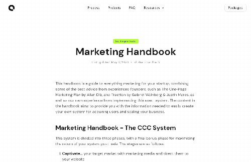 startuptile A simple marketing handbook for startups-