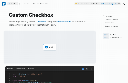 startuptile Custom Checkbox with an Animated SVG-
