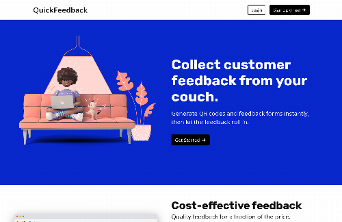 startuptile QuickFeedback – generate QR codes and feedback forms-