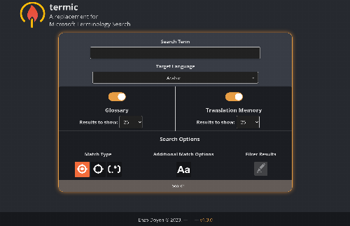 startuptile termic – A replacement for Microsoft Terminology Search-