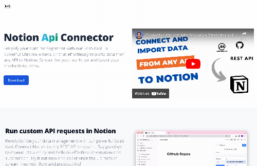 startuptile Notion API Connector-Connect and import data from any API to Notion