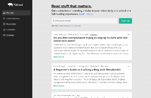 startuptile Yakread – An RSS reader powered by machine learning-