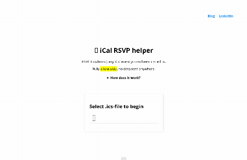 startuptile iCal RSVP Helper-