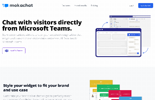 startuptile MokaChat-Chat with visitors directly from Microsoft Teams.